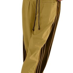 Women's Tan Striped Joggers